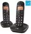 2, schwarz: Doro PhoneEasy 100w DECT Schnurlostelefon