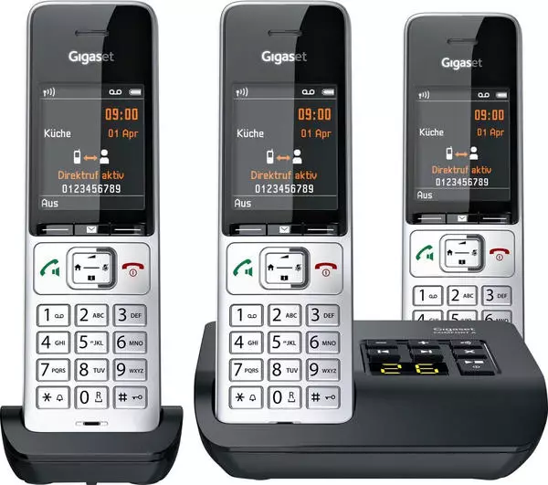 Siemens Gigaset Mobilteil+Ladeschale A16h Mit Analog Basisstation DECT
