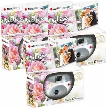 Photo Porst Einwegkamera Edition Wedding 27 Aufnahmen 35mm 4er-Pack (106013-4)