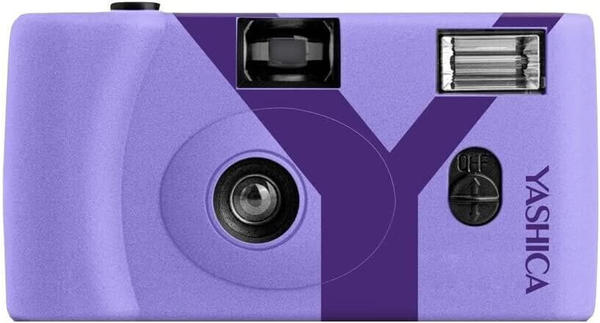Yashica MF-1 + Film + Batterie + Trageriemen violett
