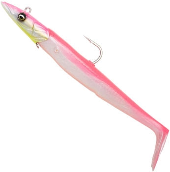 Savage Gear Sandeel V2 27,5cm 275g Big Game - 2 Shads + 1 Jigkopf Pink Pearl Silver