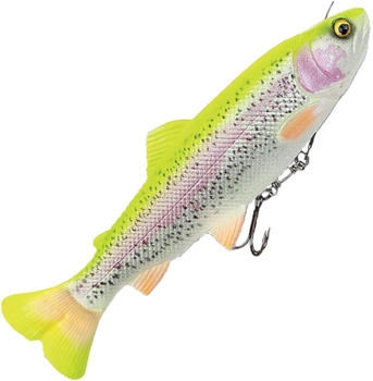 Savage Gear 4D Line Thru Pulsetail - Swimbait 20cm / 102g / langsam sinkend, Lemon Trout