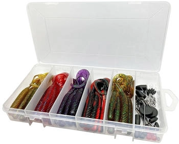 Savage Gear Rib Worm Kit 60-teilig - Gummiwürmer