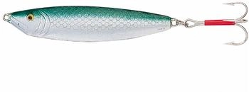 Sølvkroken Stingsilda silberfarben-grün, 125g - 11.5cm - Gr. 4/0