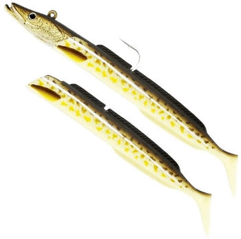 Westin Sandy Andy Jig 300g 28cm - 1 Jighaken + 2 Gummifische Glow Gadus