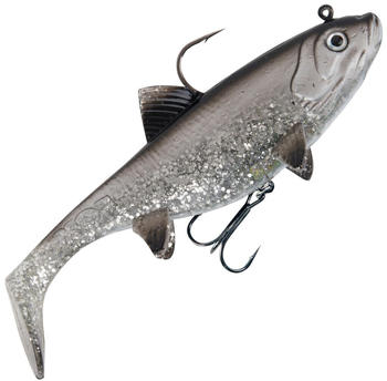 Fox Rage Replicant Wobble Gummifisch 23cm 155g Silver Bait Fish UV