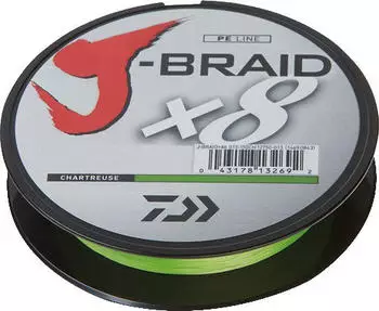 Daiwa J-Braid X8 chartreuse 300m 0,28mm