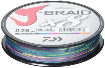 Daiwa J-Braid X8 multi color 300m 0,16mm