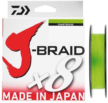 Daiwa J-Braid X8 chartreuse 150m 0,20mm