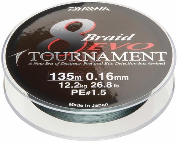 Daiwa Tournament 8 Braid EVO Dark Green 1000 m 0,16 mm