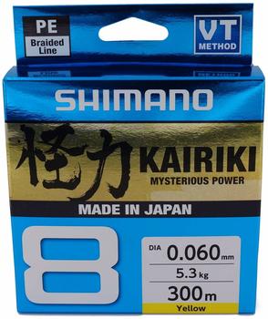 Shimano Kairiki 8 300 m gelb 0,6 mm