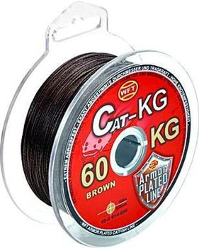 WFT Cat geflochtene Angelschnur braun 0,55mm 70kg