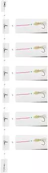 Daiwa Grand Wave Rotbarsch-Vorfach Circle-Hook 6hks, #5/0, 600cm, 0,80/0,70