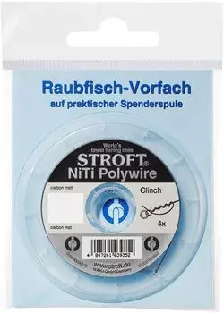 Stroft NiTi Monowire & Polywire Raubfischvorfach, 100% knotbar