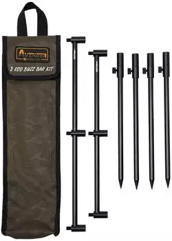 Prologic Avenger Buzz Bar Kit & Transportkoffer 3 Rod Pod 20-34cm