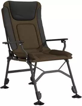 vidaXL Angelstuhl mit Armlehnen, klappbar, taupe (4006419)