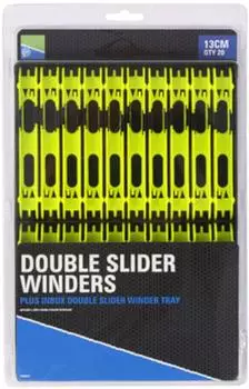 Preston Innovations Double Slider Winder 13cm, gelb (P0020027)