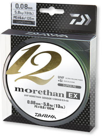 Daiwa Morethan 12 Braid EX+SI 300 m 0,16 mm