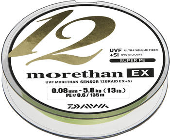 Daiwa Morethan 12 Braid Ex+Si 135 m 0,10 mm