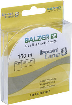 Balzer Iron Line 8 Yellow 150 m 0,10 mm