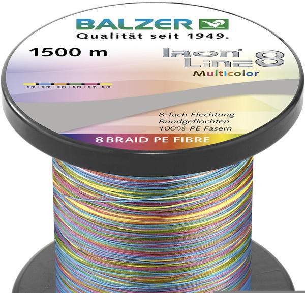 Balzer Iron Line 8 Multicolor 1500 m 0,15 mm