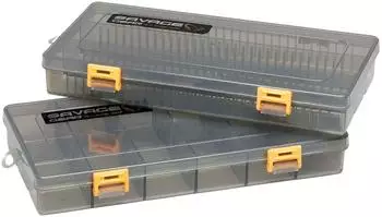 Savage Gear Flat Lure Box Smoke Kit, 23x11x3,5cm, 2 Stück