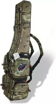 Normani Angelrutentasche Rod Case 125-190cm, Tactical Camo, 3 Innenfächer