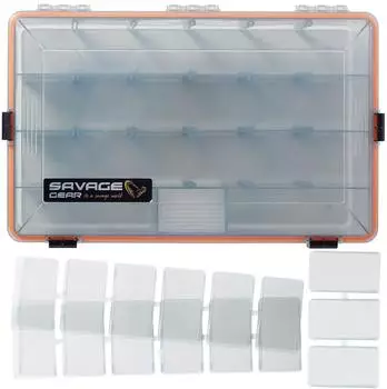 Savage Gear WP Lurebox 6B Smoke, wasserdicht, 35,5x23x9cm