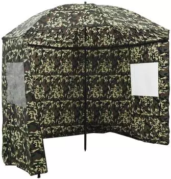 vidaXL Angelschirm Tarnung, neigbar, 300x240cm, Oxford-Polyester (42006687)