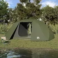 vidaXL Angelzelt 514 x 465 x 187 cm Polyester und Fiberglas Olivgr&uuml;n