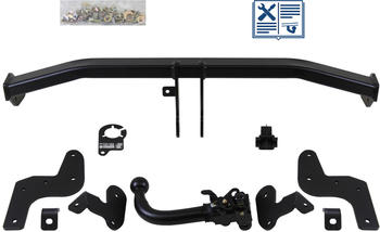 Auto Hak abnehmbar Kugelstange von hinten gesteckt - Opel Crossland X / Crossland