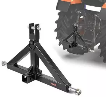 VEVOR Dreipunkt-Anh&auml;ngerkupplung Empf&auml;nger-Adapter 50,8mm, 1360kg Tragkraft