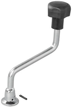 ProPlus Hebel für Stützrad 48mm aus Stahl mit Unterplatte H 200mm Kurbel Bugrad Deichselrad (341510AC01)