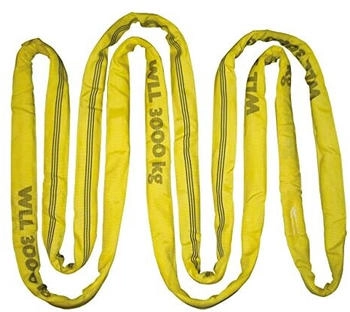 Kerbl Rundschlinge, Tragkraft 3t/6t, Umfang 3m, doppelt ummantelt, gelb (37733)