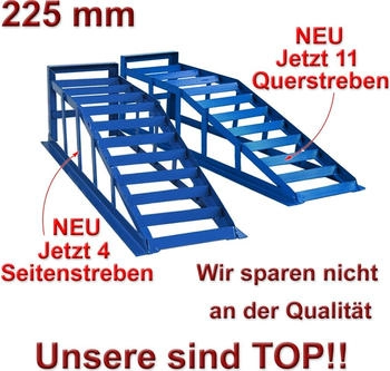 Helo 2x Auffahrrampe blau 11 Querstreben (175366)