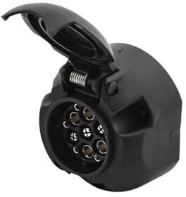 Hella Steckdose 12V 7/6-polig Kunststoff schwarz DIN/ISO 1724 (8JB 005 949-031)