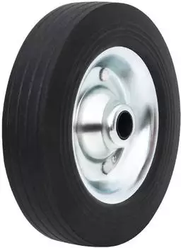 vidaXL Rad f&uuml;r Anh&auml;nger-St&uuml;tzrad &Oslash;20x5cm Vollgummi und Stahl (152243)