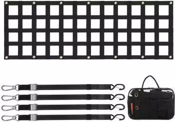 VEVOR Heckklappennetz 1525x470mm 4 Teleskopgurten (PPCN0060)