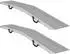 vidaXL Faltbare Laderampe 200kg verzinkter Stahl silber, 2er-Set (166x22,5x4,5cm)