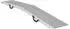 vidaXL Faltbare Laderampe 200kg verzinkter Stahl silber, 2er-Set (166x22,5x4,5cm)