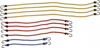 LAS Gep&auml;ckarm Spanngurt-Set 10-tlg., &Oslash;8mm, 40/60/90cm (12039)