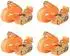 vidaXL Ratschen-Spanngurte 4 Stk. 0,4t 6m×25mm orange (142658)