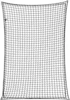 vidaXL Anh&auml;ngernetz mit Gummiseil Schwarz 5x3,5 m PP