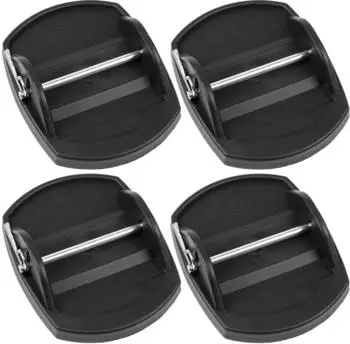ProPlus Stützplatten für Wohnwagenstützen mit Metallstift, 4 Stück (361528)