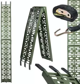 Trutzholm Auffahrrampe klappbar 228cm 340kg Aluminium gelocht oliv (26735)