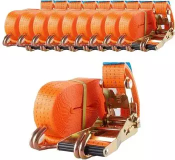 Trutzholm Ratschenspanngurt 10m 4000kg orange, 2-tlg., 10er-Set (39250902)