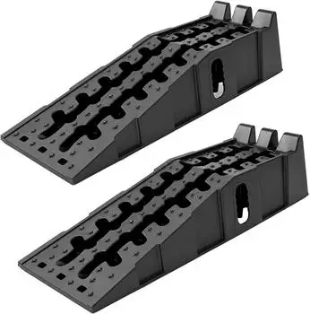 Trutzholm Auffahrrampe mit &Uuml;berfahrstopper, 2er-Set, Kunststoff, 5t (38524)
