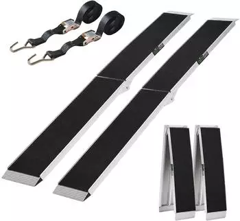 Trutzholm Auffahrrampe klappbar 228cm 680kg Aluminium Anti-Rutsch, 2er-Set (27056901)