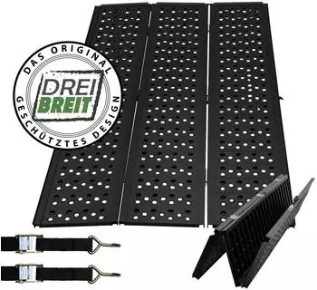Trutzholm DREIBREIT Auffahrrampe 2-fach klappbar 215cm 1020kg Alu (26716)