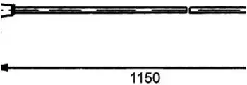 Hella Anschlussleitung Außenspiegel 2-polig, 1150mm (8KA 500 218-002)